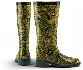 潮流雨靴ps样机贴图