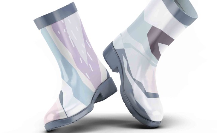 小型雨鞋psd贴图素材