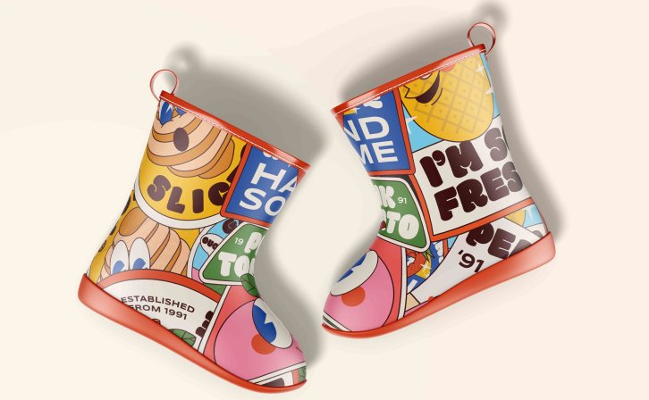 水鞋设计psd贴图素材