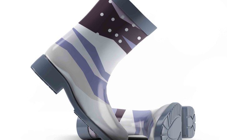 雨靴设计演示ps贴图素材