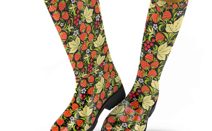 雨鞋ps样机贴图素材