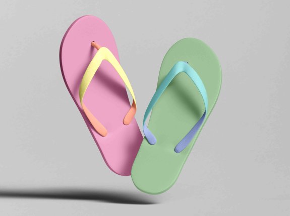 创意拖鞋设计图ps样机