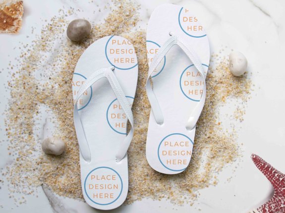 时尚拖鞋设计样机贴图