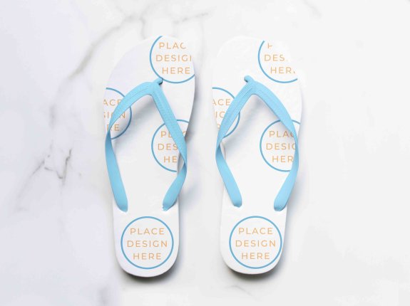 清新拖鞋设计样机贴图