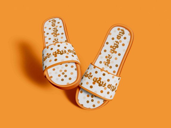 潮流拖鞋设计样机贴图