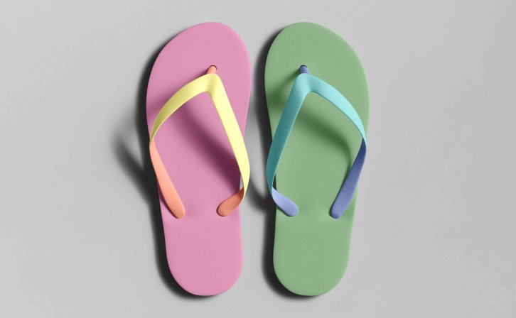 人字拖diy样机贴图