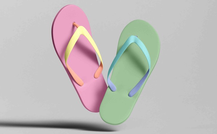 创意拖鞋设计图ps样机