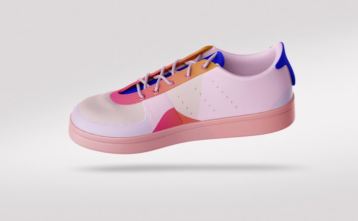 运动鞋设计展示效果psd贴图模板