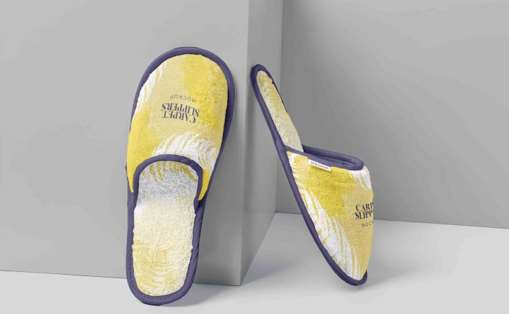 酒店贵宾拖鞋样机贴图