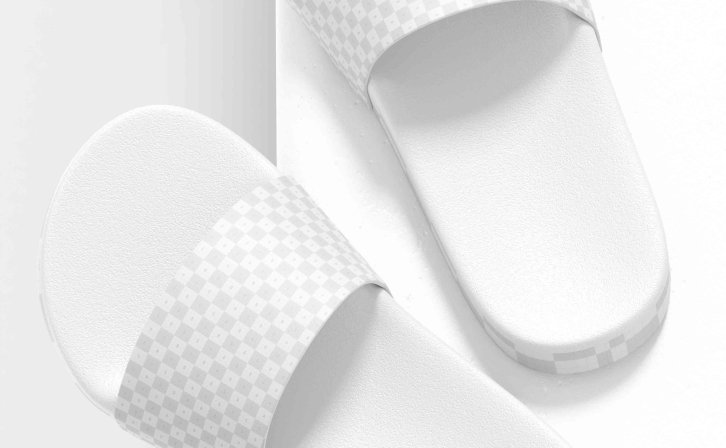 黑色拖鞋样机贴图