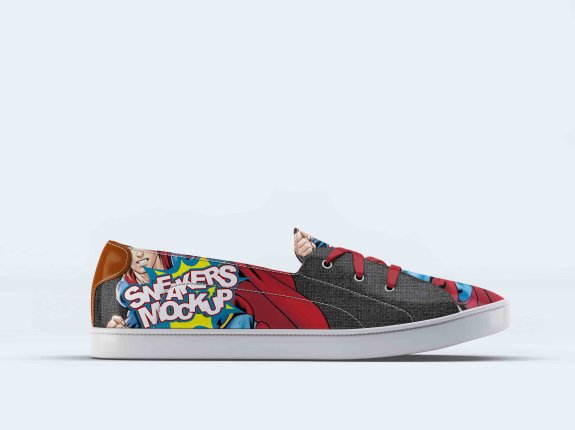 低帮帆布鞋设计贴图