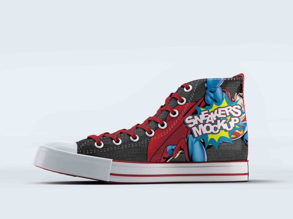 帆布鞋效果贴图设计