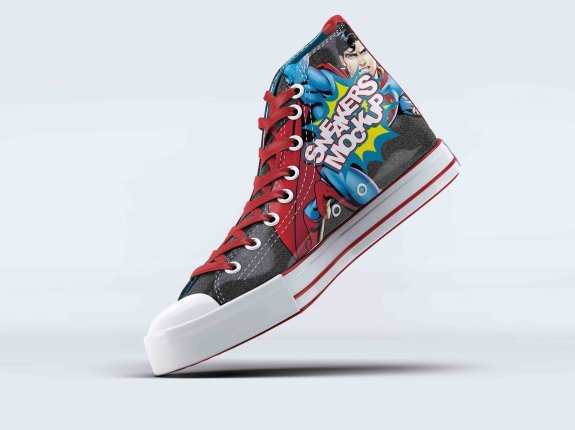 高帮帆布鞋设计素材