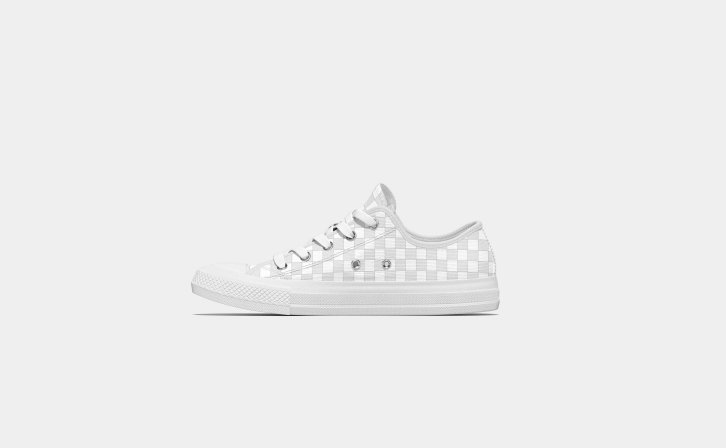 休闲帆布鞋左视图设计贴图