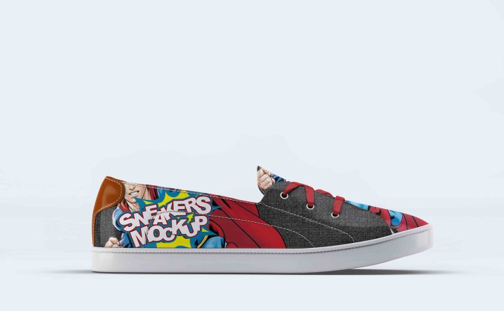 低帮帆布鞋设计贴图