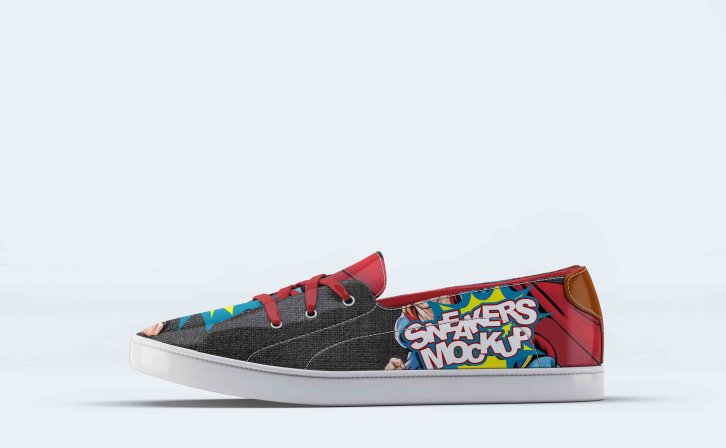 帆布鞋左视图贴图模板