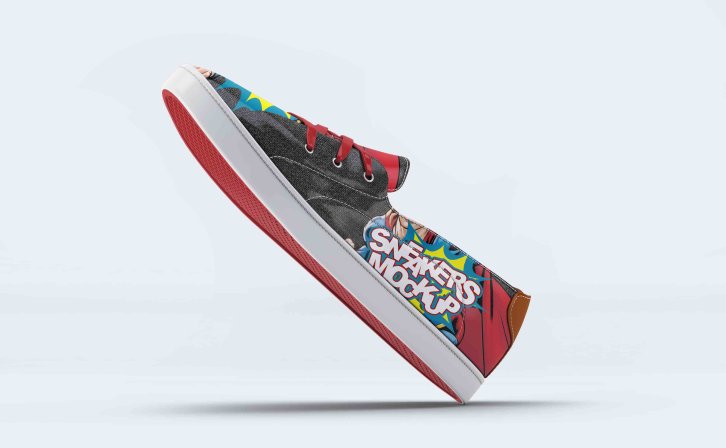 帆布鞋设计效果贴图模板