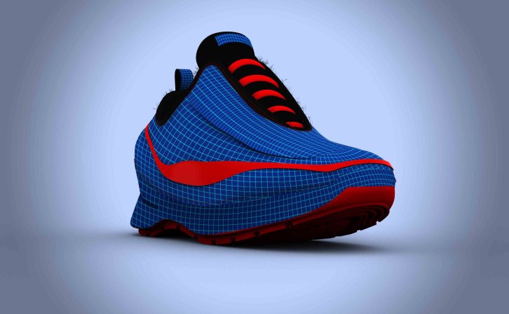 运动鞋ps贴图模板分享