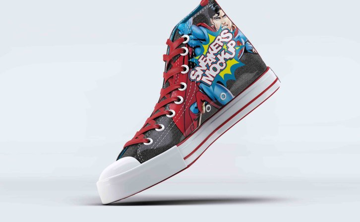 高帮帆布鞋设计素材