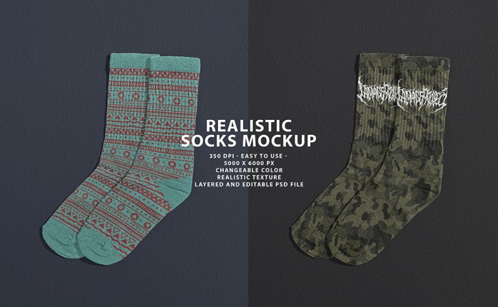 长袜设计展示贴图ps样机