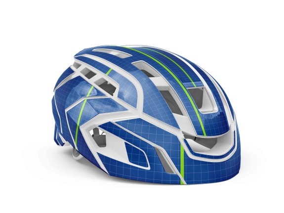 单车比赛防护头盔设计ps贴图