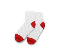 一双短袜设计效果图psd样机