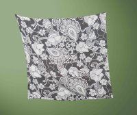 方巾设计图案效果图PSD智能贴图样机