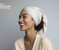 时尚头巾设计ps贴图