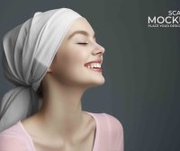 沐浴头巾设计mockups贴图素材