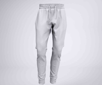 休闲裤服装效果图psd贴图