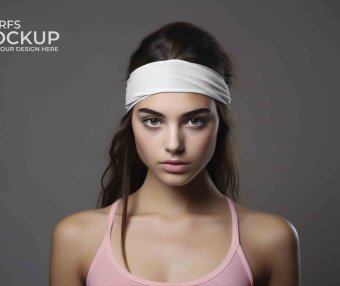 健身吸汗头巾设计贴图