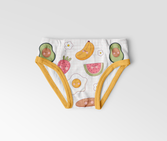 儿童三角裤设计ps样机素材