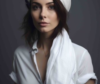 女性洗浴头巾设计ps贴图