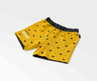 平角短裤设计ps贴图样机