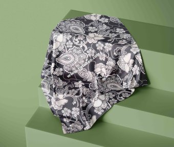 方巾设计PSD智能贴图样机