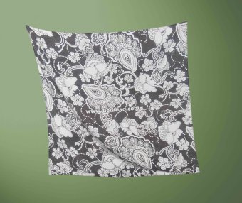 方巾设计图案效果图PSD智能贴图样机