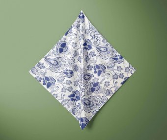 欧式方巾设计风格PSD智能贴图样机