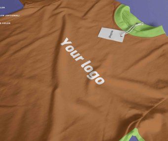 绿色T恤衫PSD贴图素材