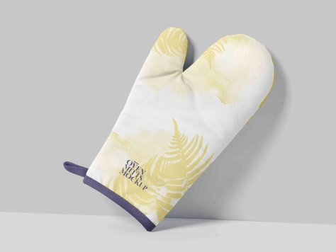厨房隔热手套设计ps贴图素材