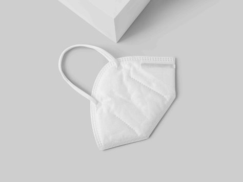 口罩折叠展示ps智能贴图素材