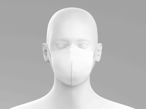 口罩设计效果图ps贴图素材