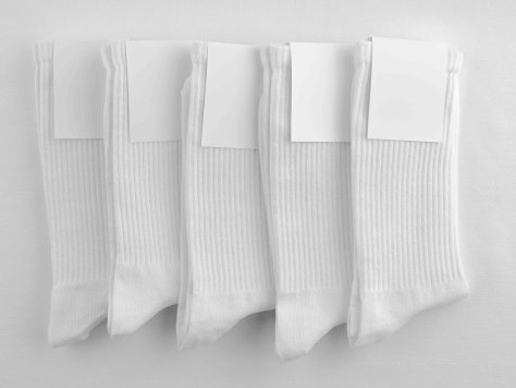 多双长筒袜设计智能贴图ps样机