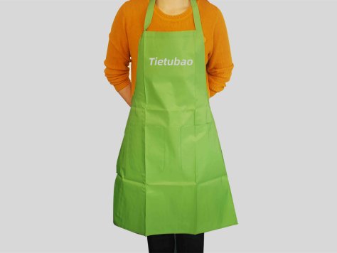 果绿色围裙设计psd贴图素材