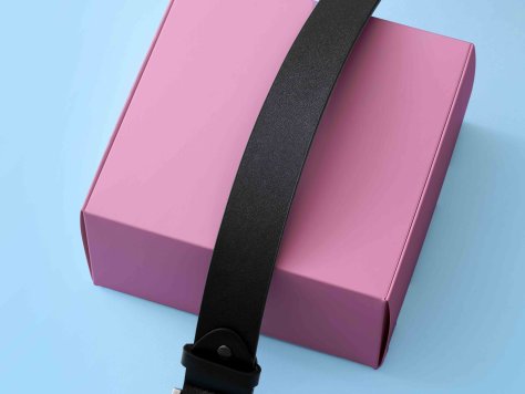粉色腰带包装盒设计素材