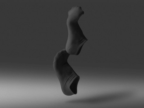 船袜设计展示psd贴图