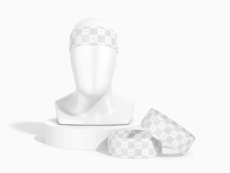 运动发带ps贴图样机