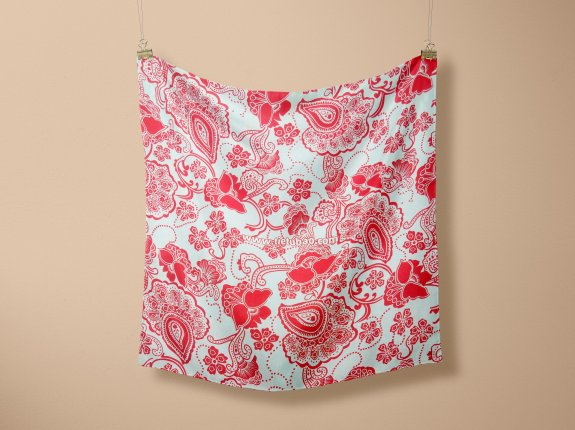 丝巾设计PSD智能贴图样机素材