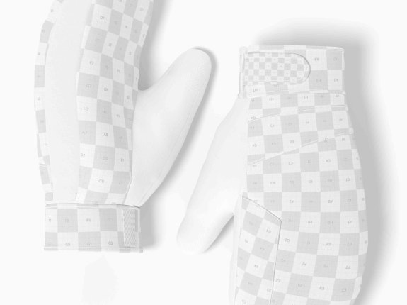 低温天气滑雪手套设计ps贴图素材