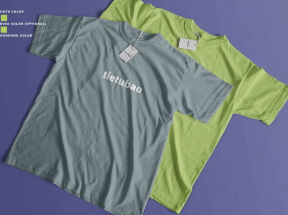 免费T恤衫设计PSD贴图素材