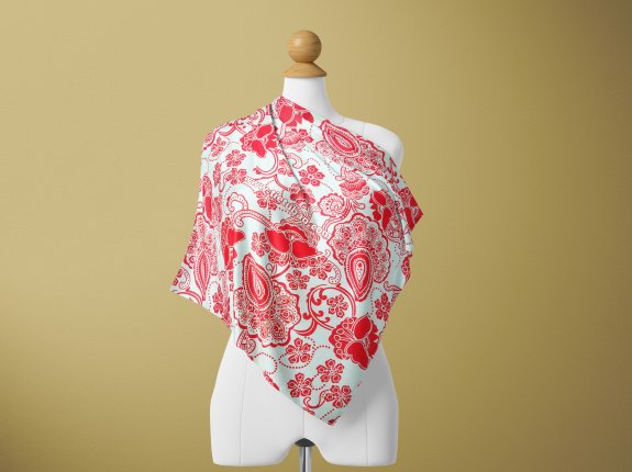 围巾设计PSD智能贴图样机